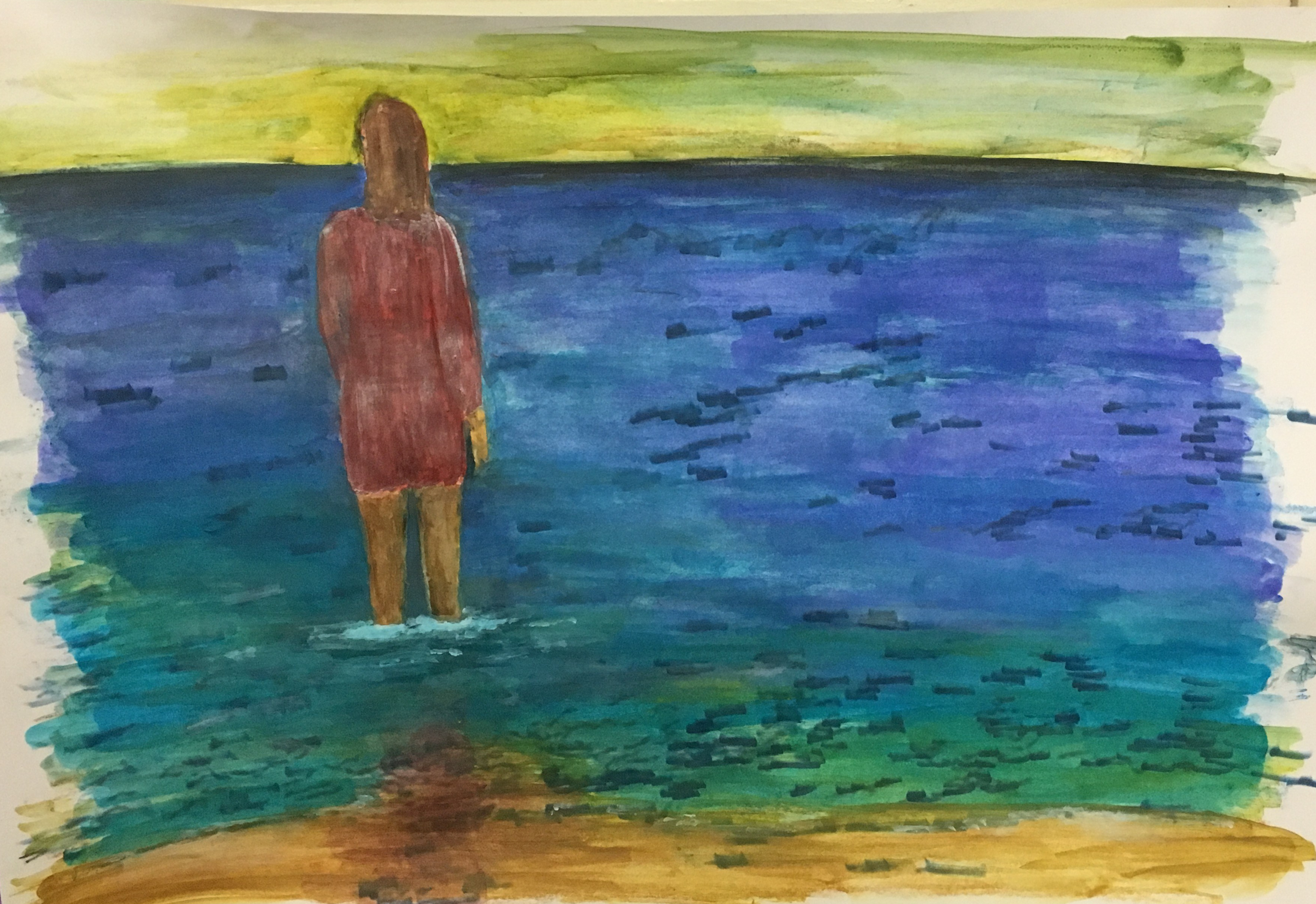 standing in the water